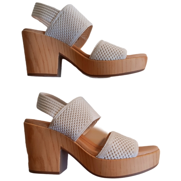 🆕️ Dr Scholl's Cream Knit Platform Sandal - Picture 4 of 8
